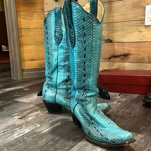 Turquoise Corral Cowboy Boots